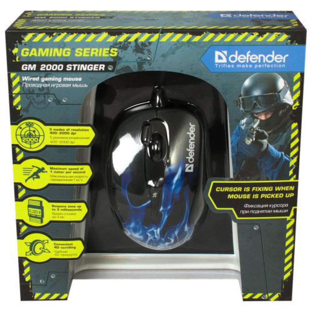 Мышка Defender GM-2000 Stinger (52720) изображение 4