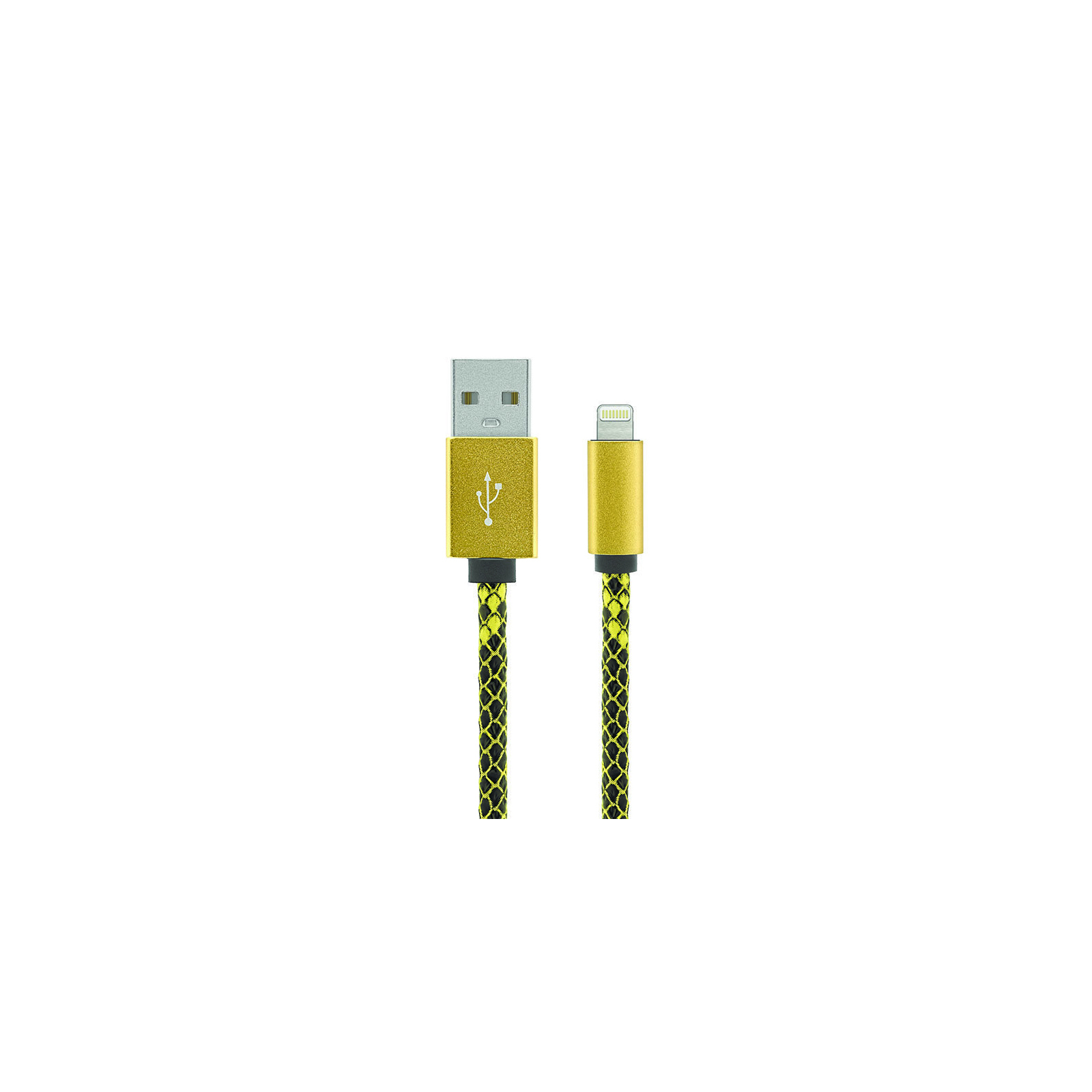 Дата кабель USB 2.0 AM to Lightning 1.0m Python Seria Gold Gelius (40412)