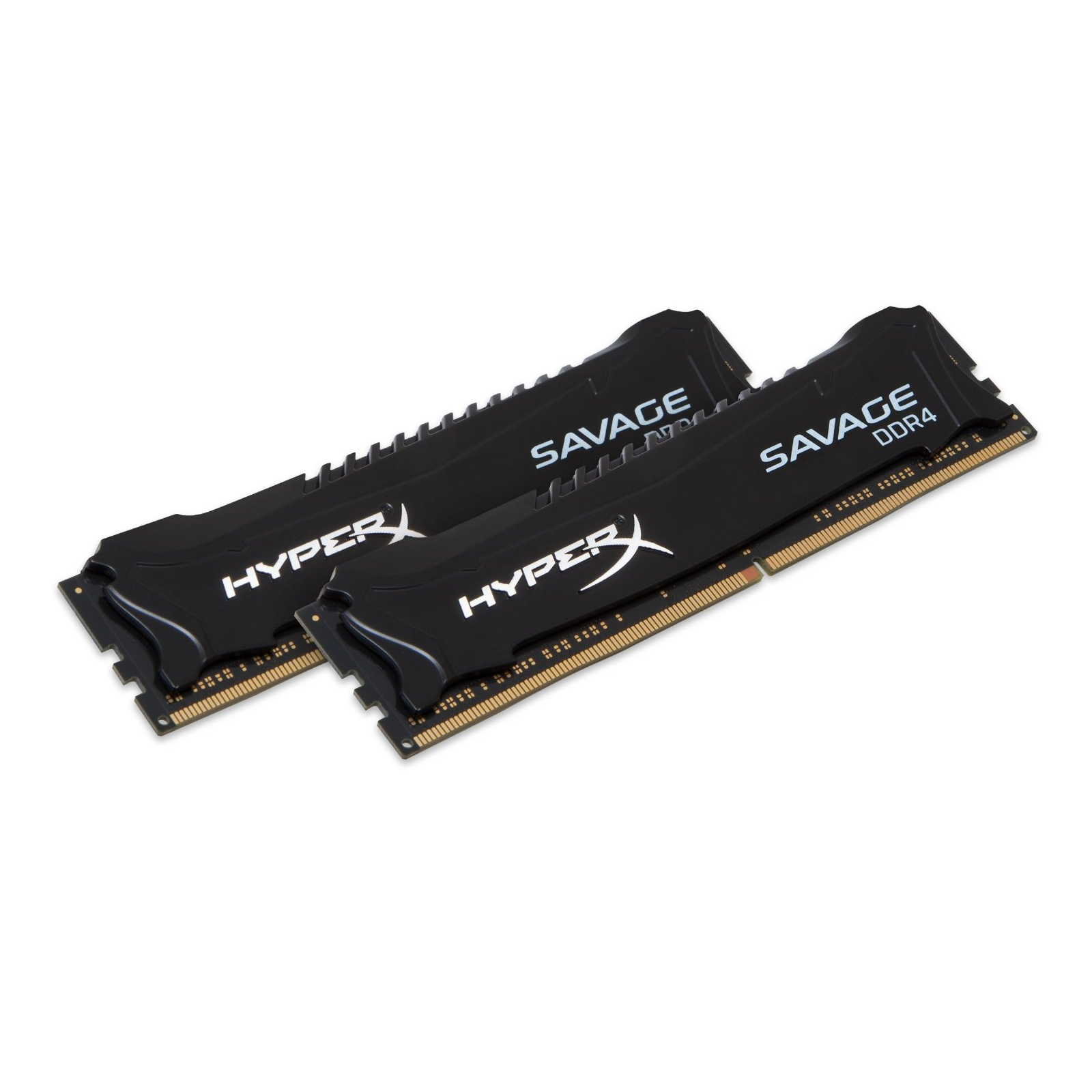 Модуль памяти для компьютера DDR4 16GB (2x8GB) 3000 MHz HyperX Savage BLACK Kingston Fury (ex.HyperX) (HX430C15SB2K2/16) изображение 2
