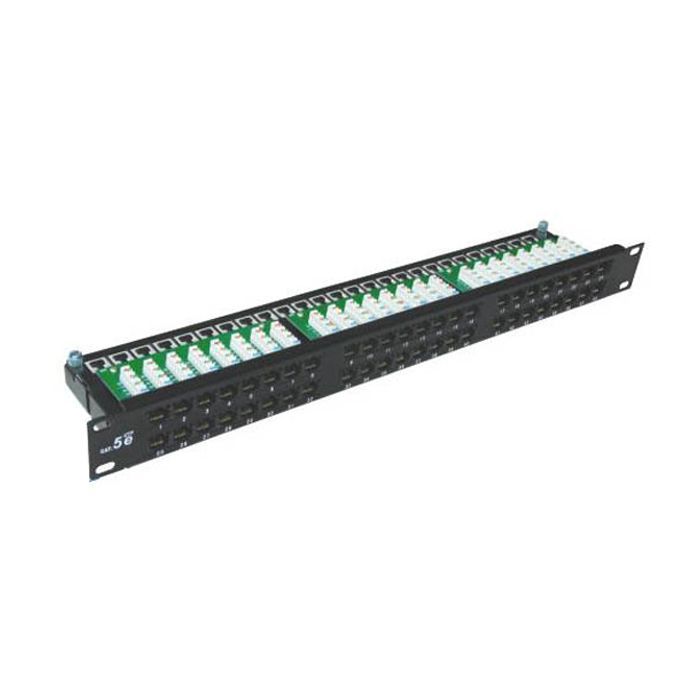Патч-панель Hypernet 19" 48хRJ-45 UTP, cat. 5е с держателем кабеля (PP-KUTP48-1U)