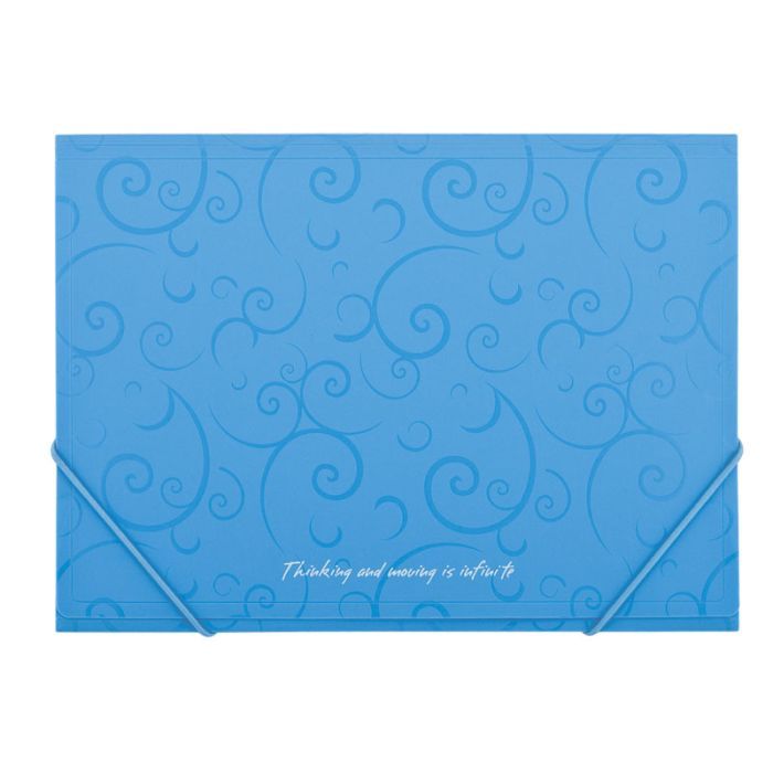 Папка на резинках Buromax А4, BAROCCO, sky-blue (BM.3914-14)