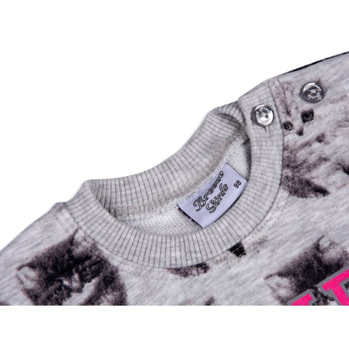 Набір дитячого одягу Breeze кофта та штани сірий меланж (7874-98G-gray) зображення 5
