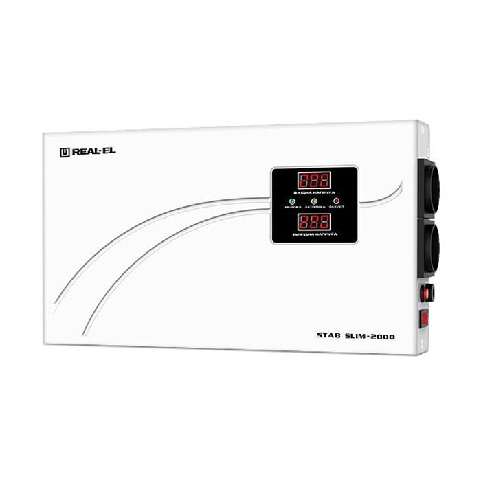 Стабилизатор REAL-EL STAB SLIM-2000, white (EL122400008)