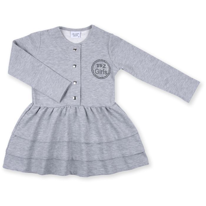 Платье детское Breeze с пуговичками (8385-104G-gray)