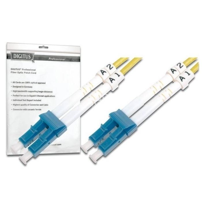 Оптический патчкорд Digitus LC/UPC-LC/UPC,9/125,OS2(Singlemode),Duplex,1m (DK-2933-01)