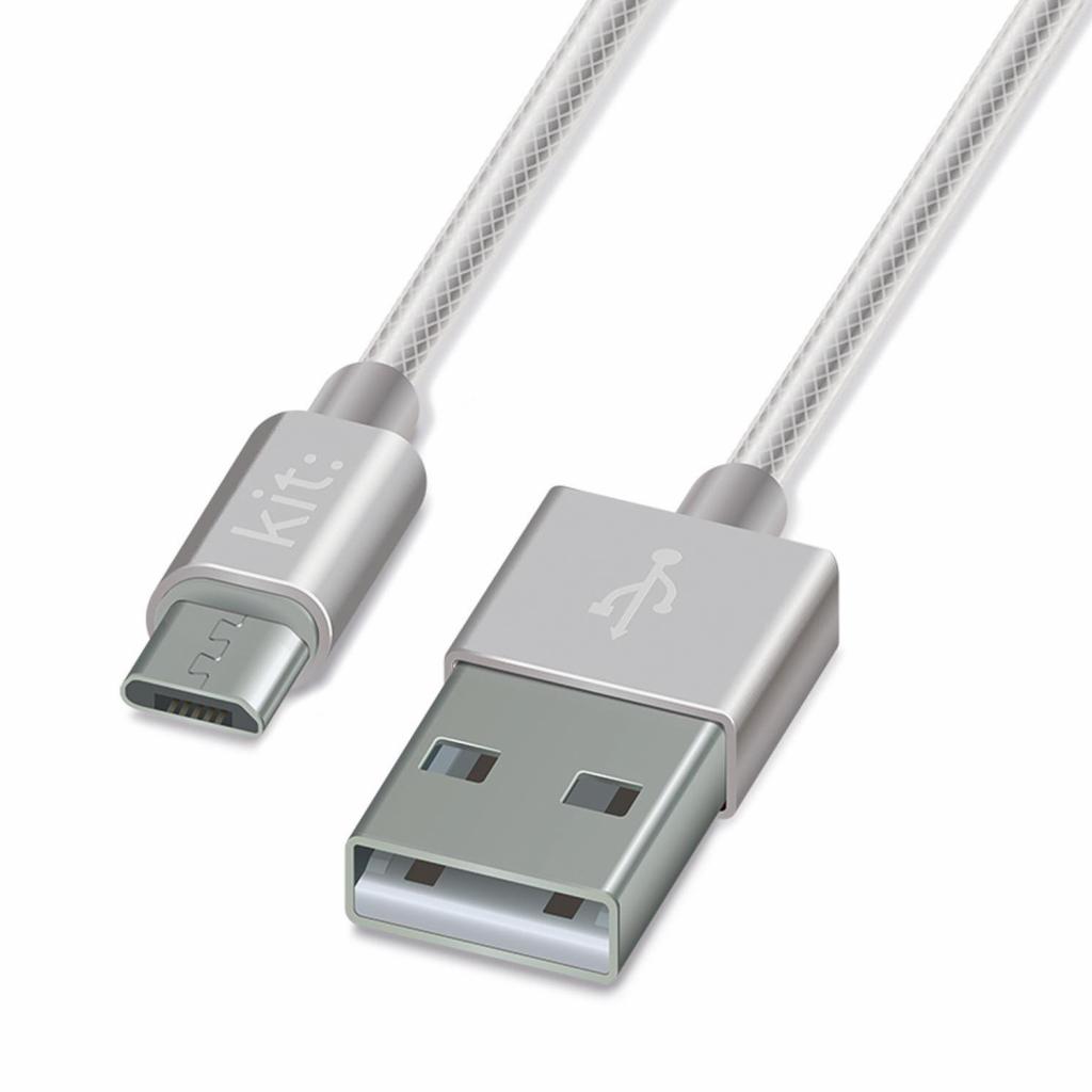 Дата кабель USB 2.0 AM to Micro 5P 1.0m Kit (8600USBNYLSI)