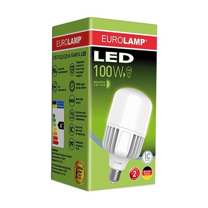 Лампочка Eurolamp E40 (LED-HP-100406) изображение 2
