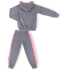 Спортивний костюм Breeze з рожевими лампасами (9553-128G-gray) зображення 4