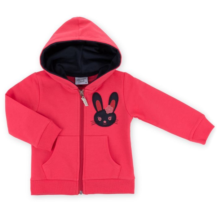 Спортивний костюм дитячий Breeze на блискавці з зайчиком (9617-92G-coral) зображення 2