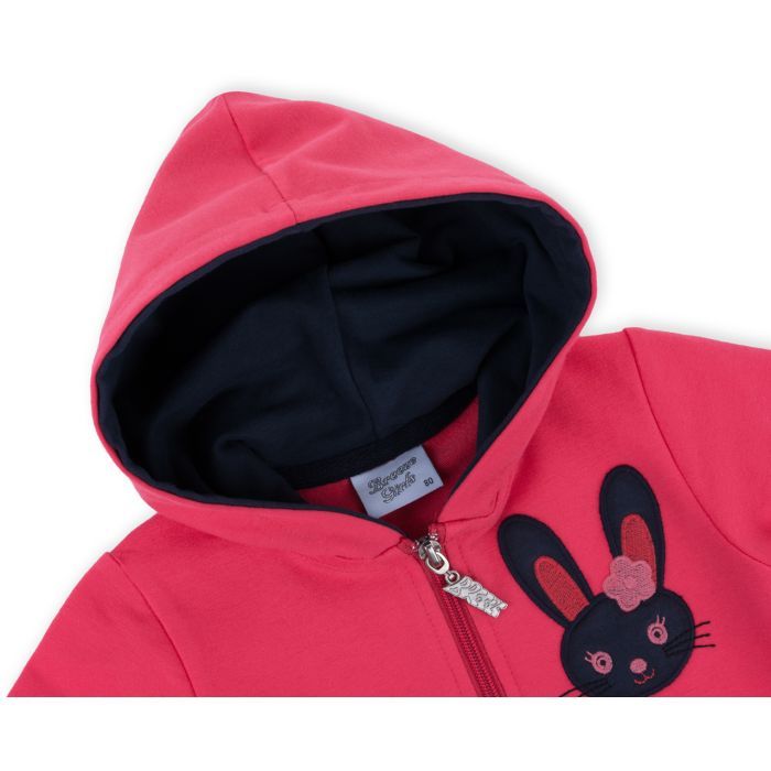 Спортивний костюм дитячий Breeze на блискавці з зайчиком (9617-92G-coral) зображення 7