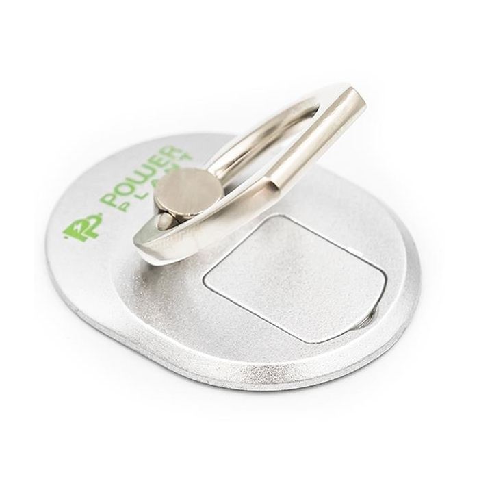 Держатель для смартфонов PowerPlant с кольцом, серебристый (CA910304) изображение 2