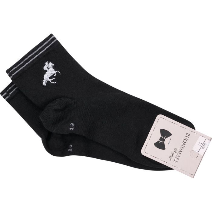 Носки детские BNM укороченные с рисунком (M0C0102-0855-7B-black)