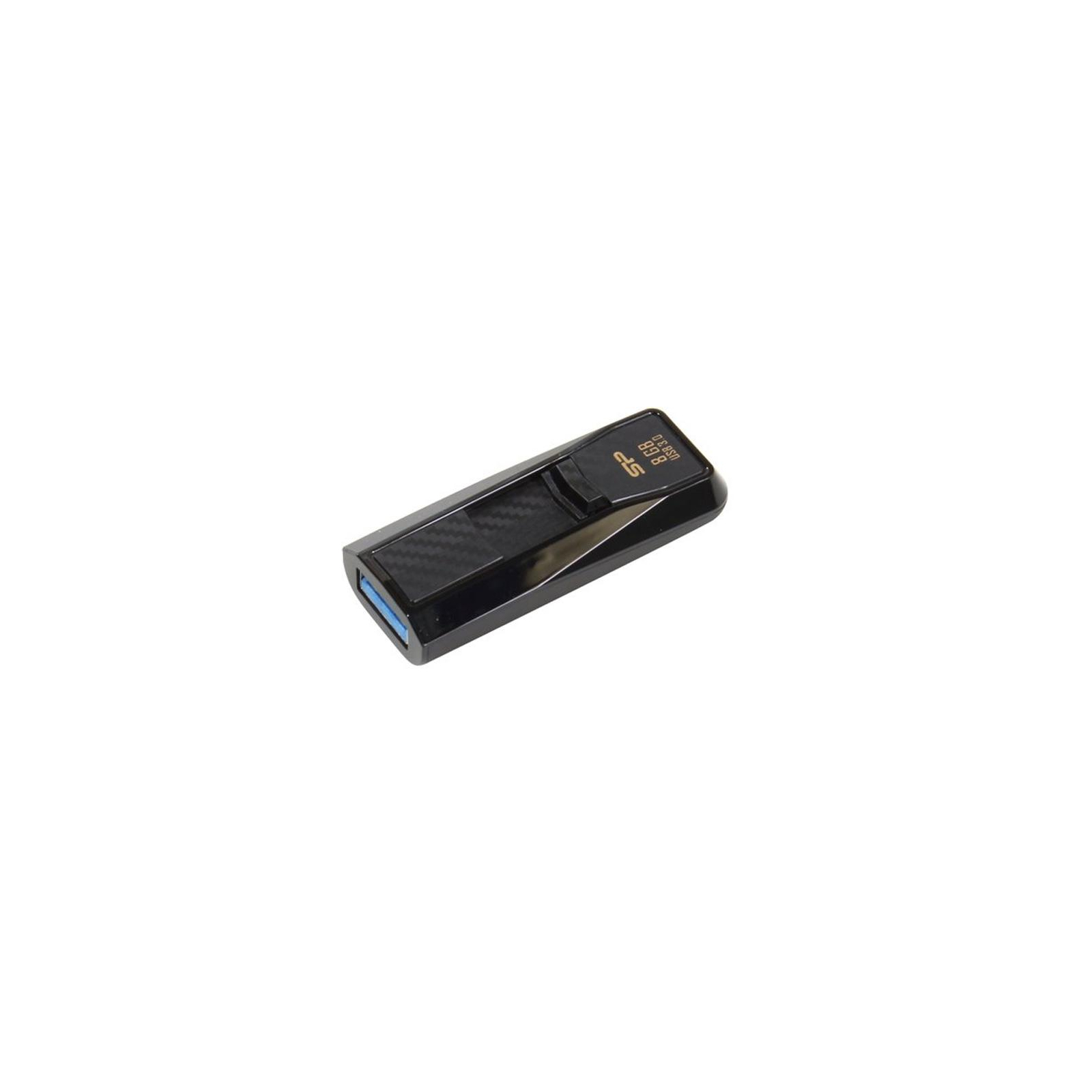 USB флеш накопитель Silicon Power 8GB B50 Black USB 3.0 (SP008GBUF3B50V1K) изображение 3