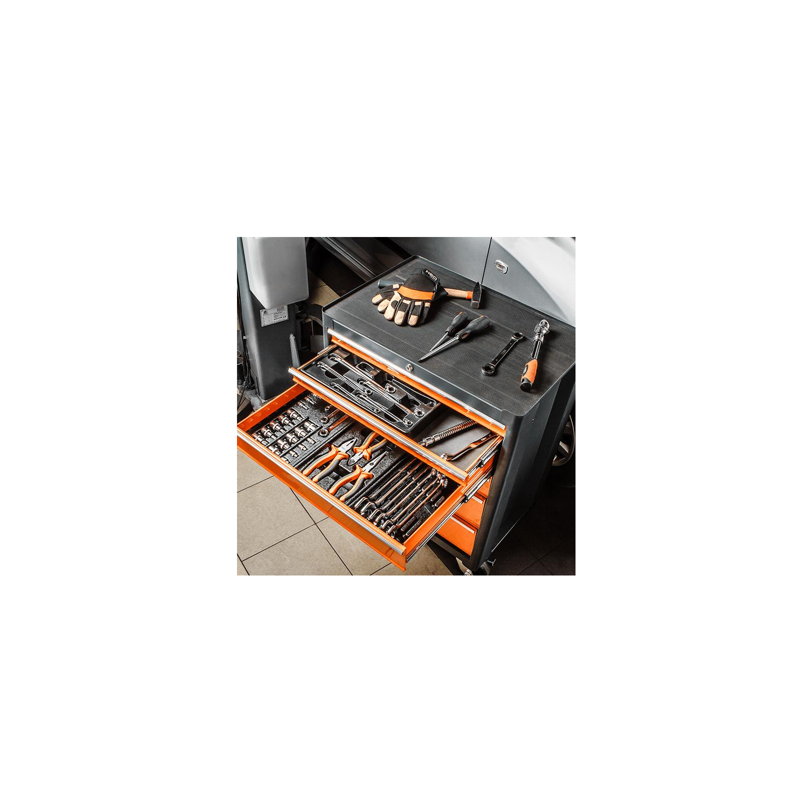 Ящик для інструментів Neo Tools 4 ящика, 605x316x386мм (84-201) зображення 2