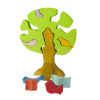 Конструктор Nic деревянный Дерево с птицами светлое (NIC523097) изображение 3