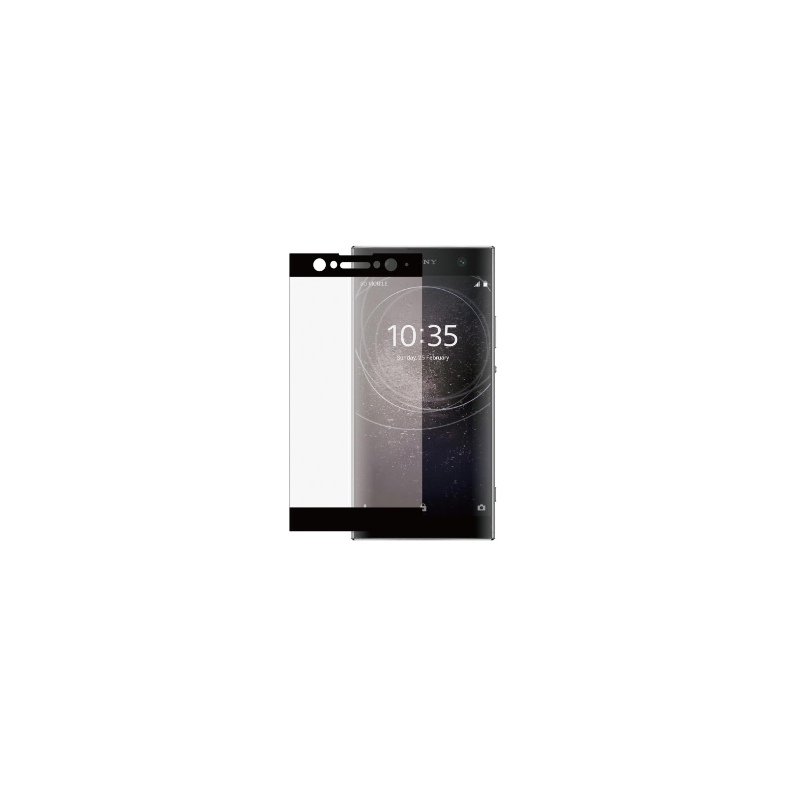 Стекло защитное Drobak для Sony Xperia XA2 Ultra Black Full screen (445810) изображение 2