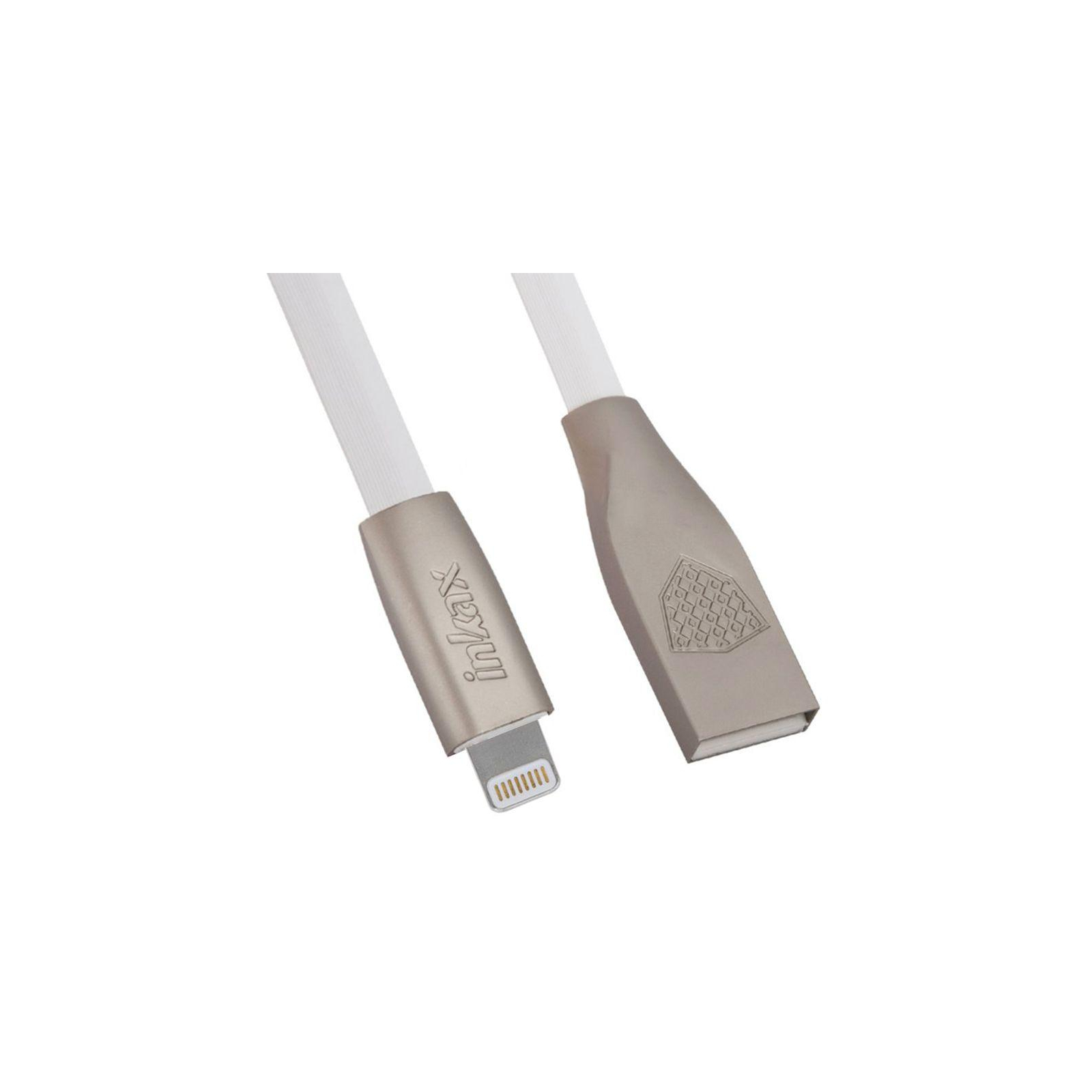 Дата кабель USB 2.0 AM to Lightning 1.0m CK-19 White Inkax (F_72191)
