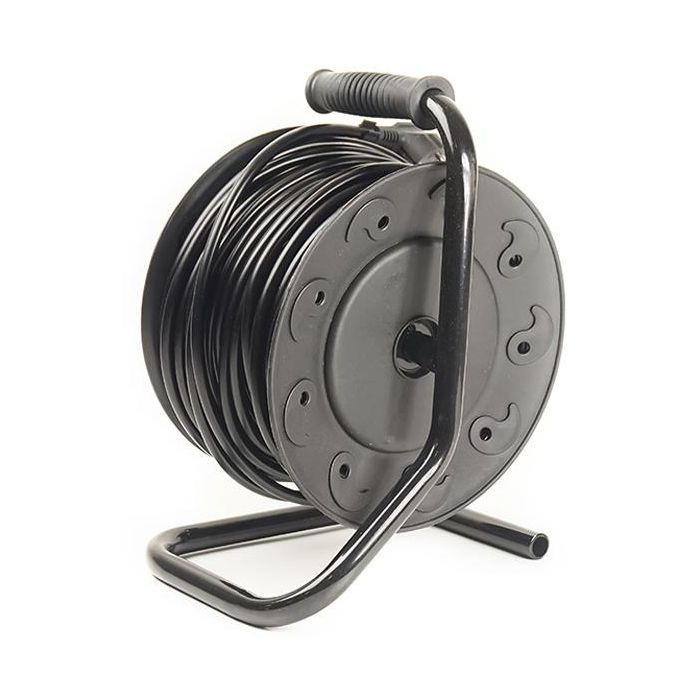 Сетевой удлинитель PowerPlant на катушке 30 м, 4 розетки (JY-2002/30) (PPRA10M300S4) изображение 3