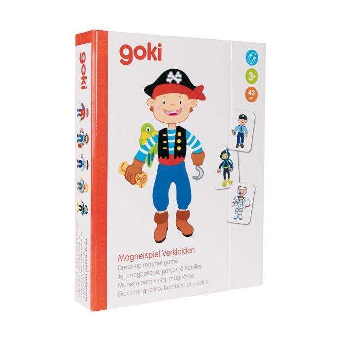 Развивающая игрушка Goki Магнитная книга Наряды для мальчика (58741G) изображение 4