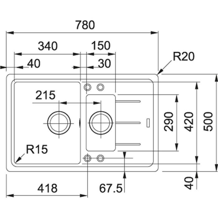 Мойка кухонная Franke BASIS BFG 651-78 (114.0272.633) изображение 2