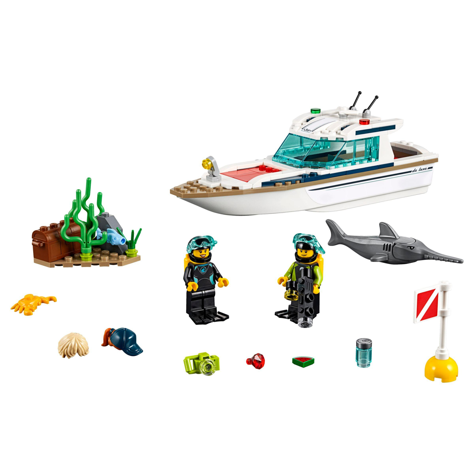 Конструктор LEGO City Яхта для дайвинга 148 деталей (60221) изображение 2