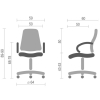 Офісне крісло Аклас Фіджі NEW CH TILT Чорне (00054) зображення 6