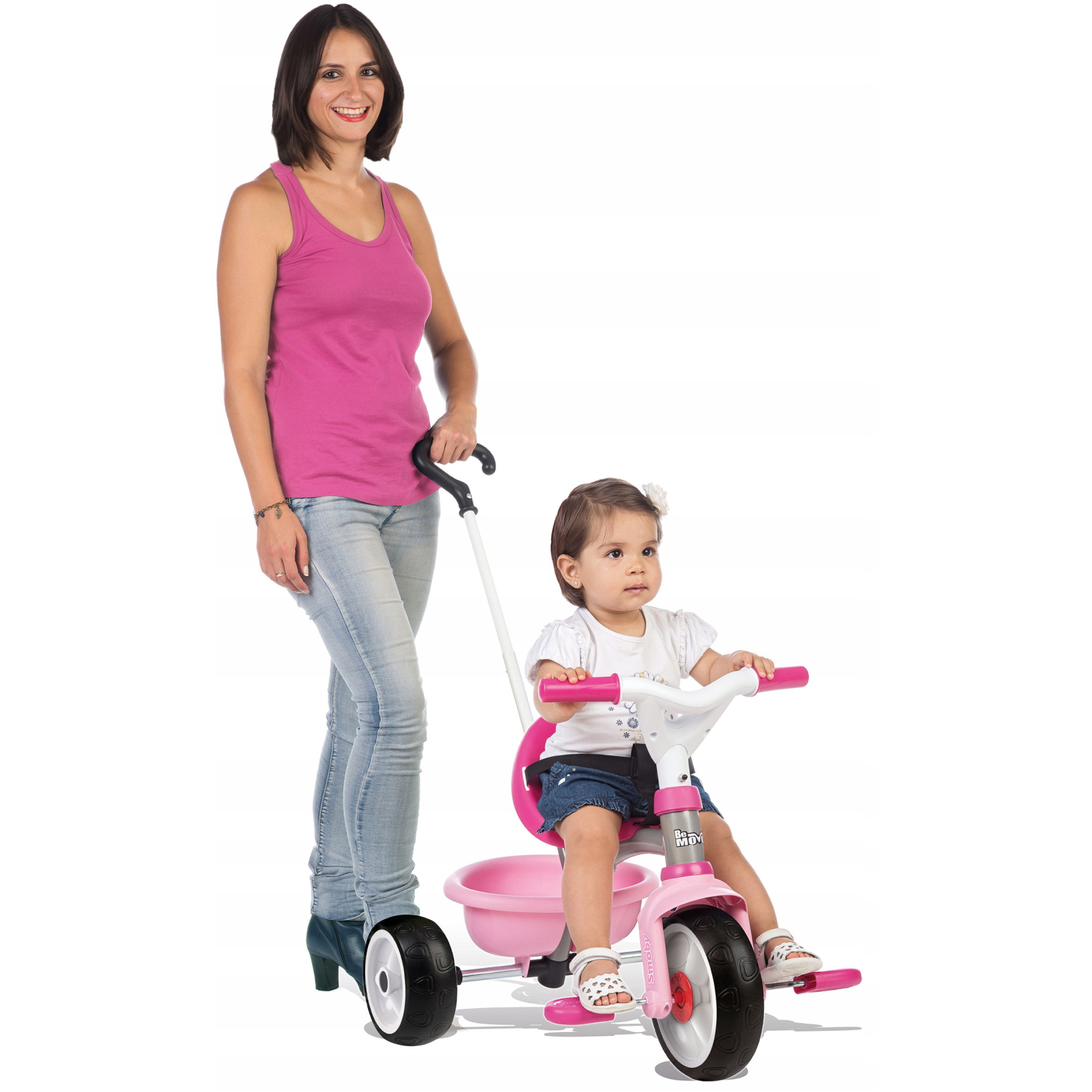 Детский велосипед Smoby Be Move с багажником Розовый (740327) изображение 2
