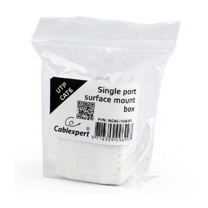 Компьютерная розетка Cablexpert RJ45x1 UTP cat.6 (NCAC-1U6-01) изображение 3