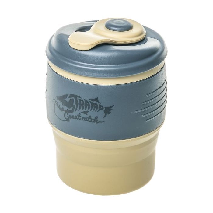 Чашка туристична Tramp складная силиконовая с крышкой 350ml black (TRC-082-black) зображення 2