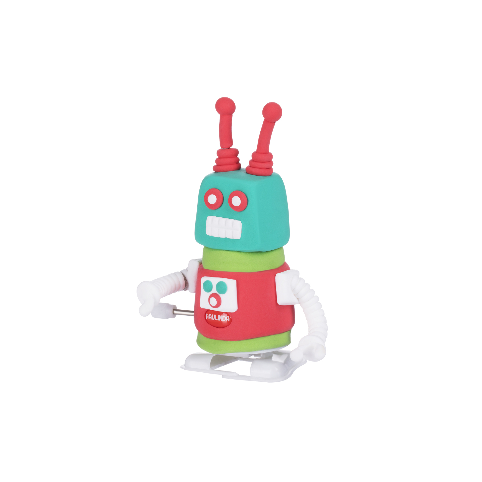 Набор для творчества Paulinda Super Dough Robot заводной механизм (шагает), красный (PL-081178-1) изображение 2