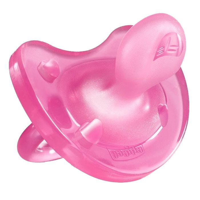 Пустышка Chicco Physio Soft силиконовая 6-16 мес розовая 1 шт (02712.11.00.00)