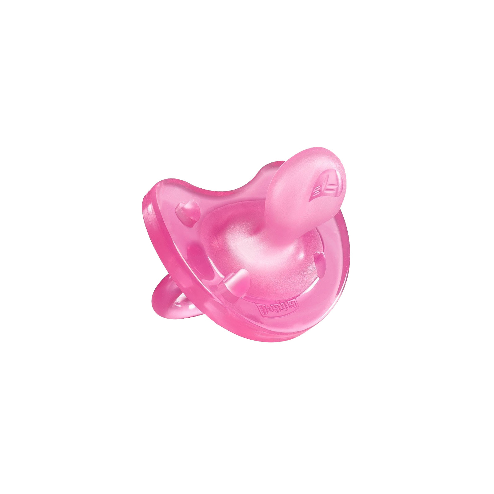 Пустышка Chicco Physio Soft силиконовая 6-16 мес розовая 1 шт (02712.11.00.00)