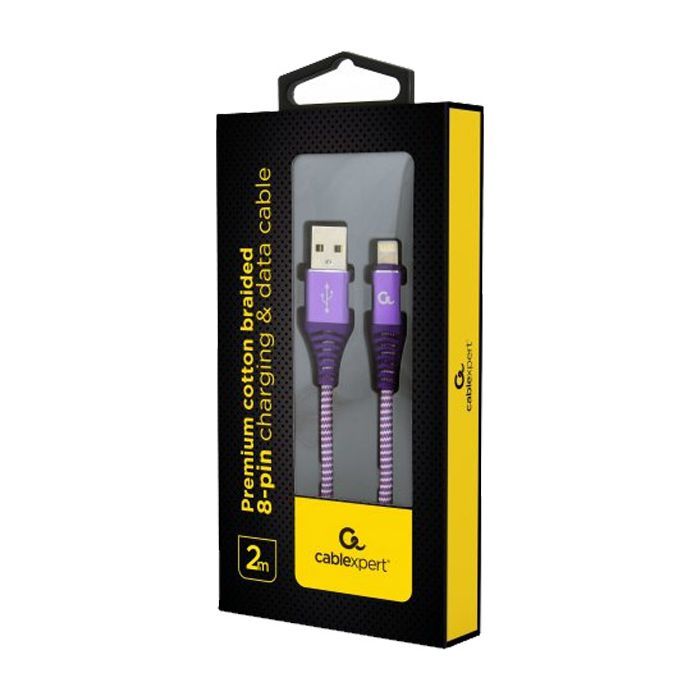 Дата кабель USB 2.0 AM to Lightning 2.0m Cablexpert (CC-USB2B-AMLM-2M-PW) изображение 2
