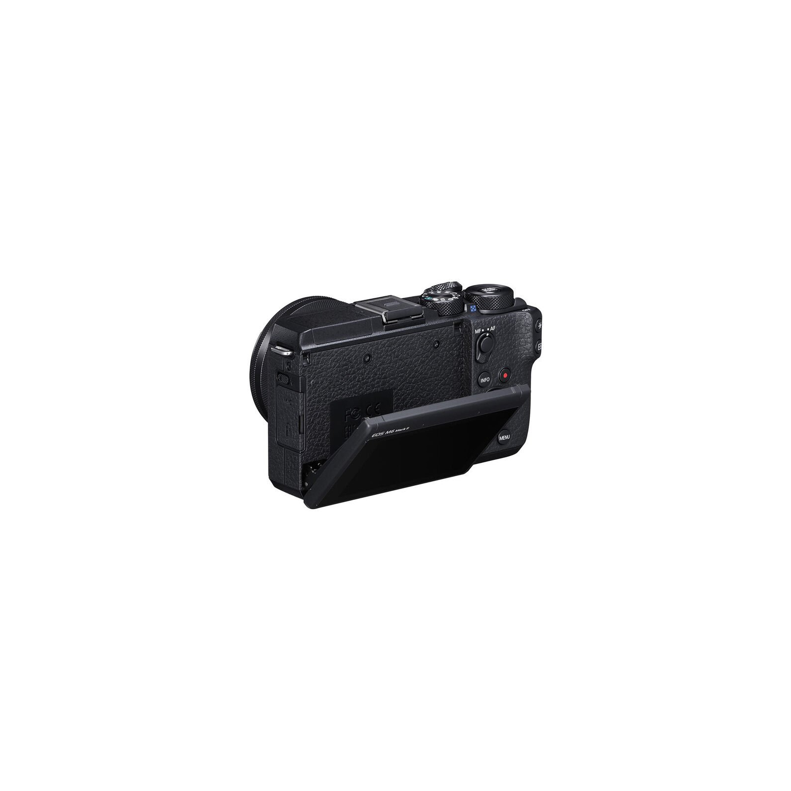 Цифровий фотоапарат Canon EOS M6 Mark II + 15-45 IS STM + EVF Kit Black (3611C053) зображення 3