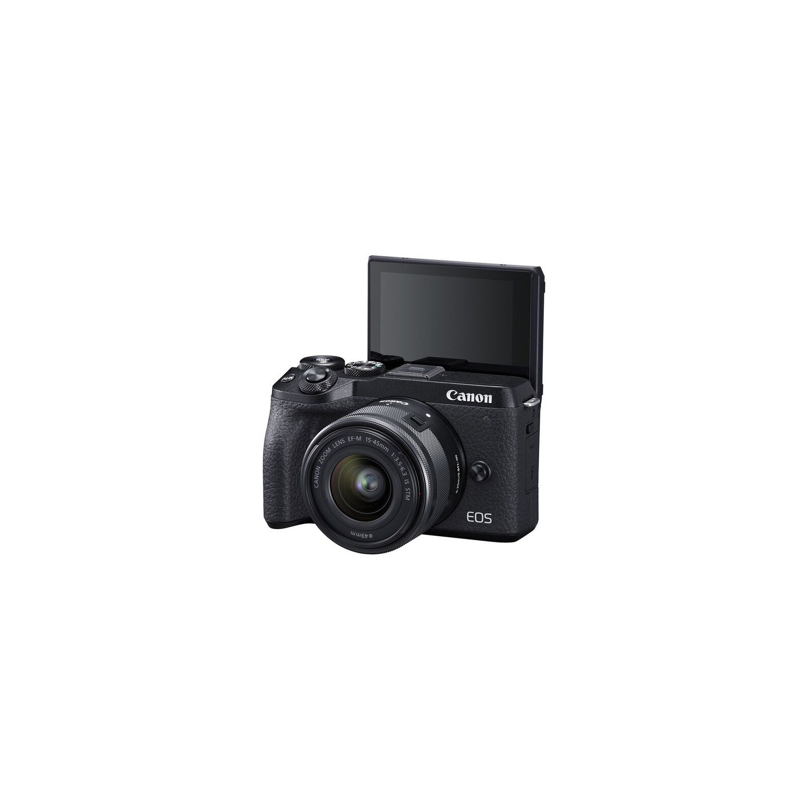 Цифровий фотоапарат Canon EOS M6 Mark II + 15-45 IS STM + EVF Kit Black (3611C053) зображення 5