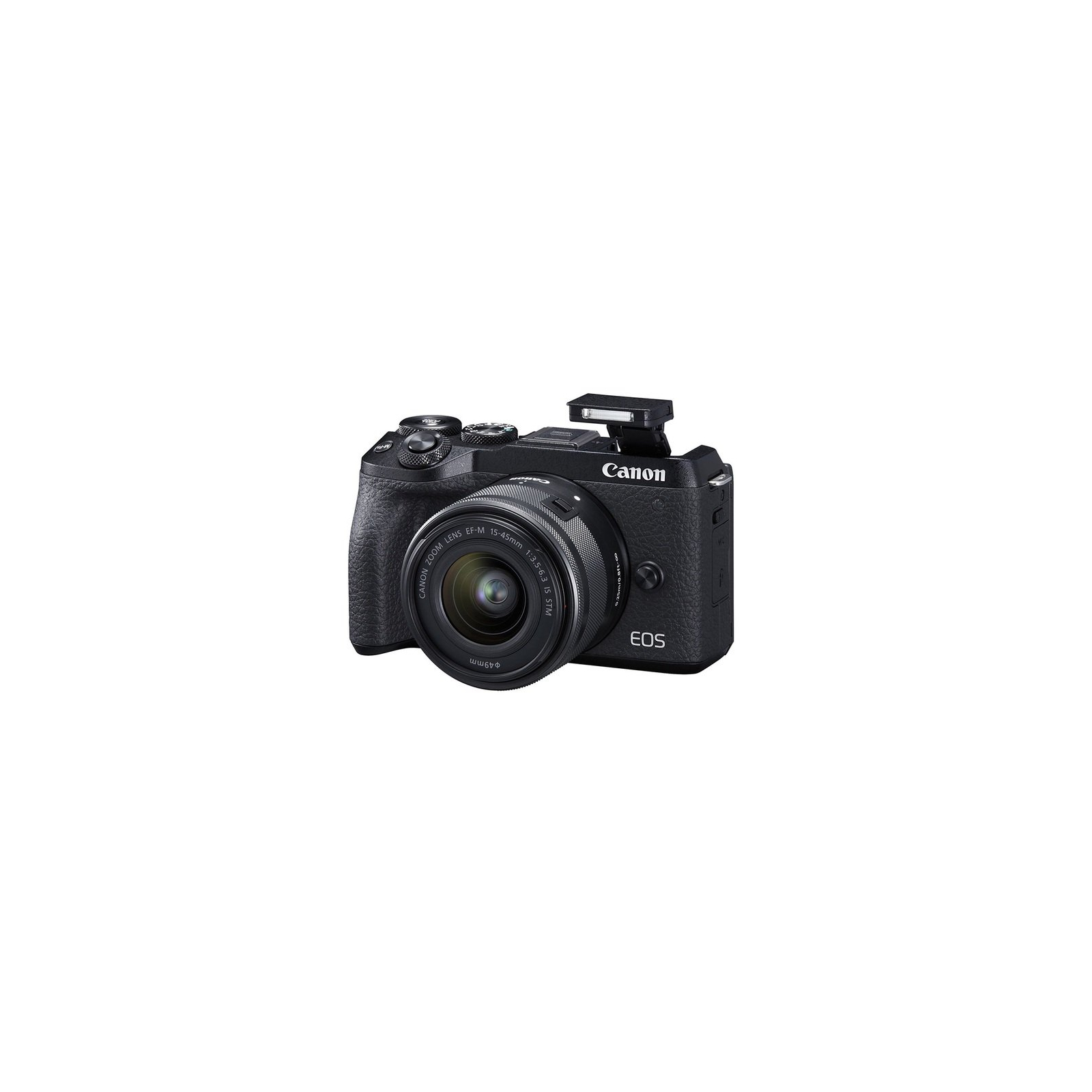 Цифровий фотоапарат Canon EOS M6 Mark II + 15-45 IS STM + EVF Kit Black (3611C053) зображення 7