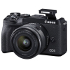 Цифровий фотоапарат Canon EOS M6 Mark II + 15-45 IS STM + EVF Kit Black (3611C053) зображення 7