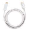 Кабель мультимедийный Display Port to HDMI 1.8m Vinga (VCPDPHDMI1.8WH) изображение 2