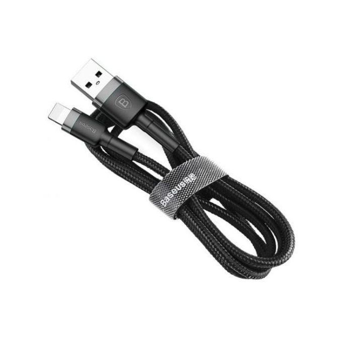 Дата кабель USB 2.0 AM to Lightning 2.0m Cafule 1.5A red+red Baseus (CALKLF-C09)