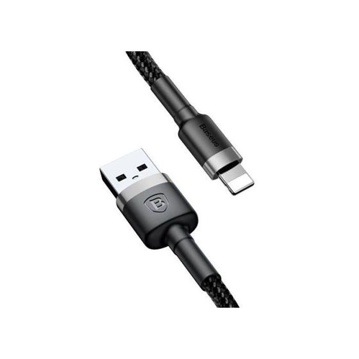 Дата кабель USB 2.0 AM to Lightning 2.0m Cafule 1.5A red+red Baseus (CALKLF-C09) изображение 2