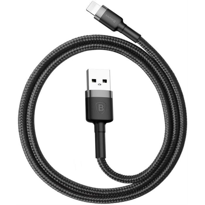 Дата кабель USB 2.0 AM to Lightning 2.0m Cafule 1.5A red+red Baseus (CALKLF-C09) изображение 3