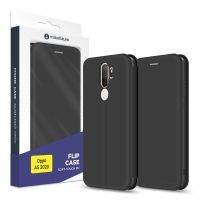 Чохол до мобільного телефона MakeFuture Oppo A5 2020 Flip (Soft-Touch PU) Black (MCP-OPA520BK)