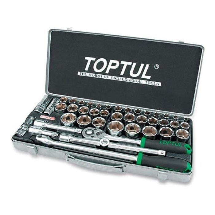 Набор инструментов Toptul комбінований 1/2" 43од. (дюйм+метр.) (GCAD4303)
