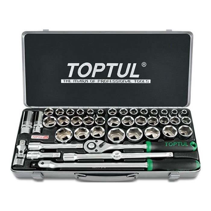 Набор инструментов Toptul комбінований 1/2" 43од. (дюйм+метр.) (GCAD4303) изображение 2