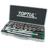 Набор инструментов Toptul комбінований 1/2" 43од. (дюйм+метр.) (GCAD4303)