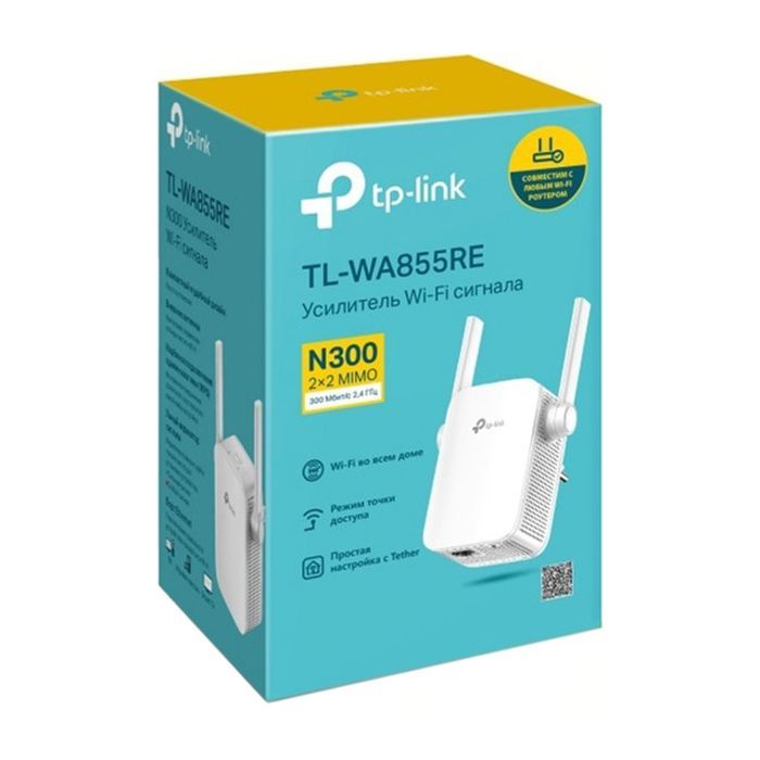 Ретранслятор TP-Link TL-WA855RE 802.11n 2.4 ГГц, N300, 1хFE LAN (TL-WA855RE) изображение 3