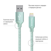 Дата кабель USB 2.0 AM to Lightning 2.0m mint ColorWay (CW-CBUL007-MT) зображення 2