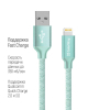 Дата кабель USB 2.0 AM to Lightning 2.0m mint ColorWay (CW-CBUL007-MT) изображение 3