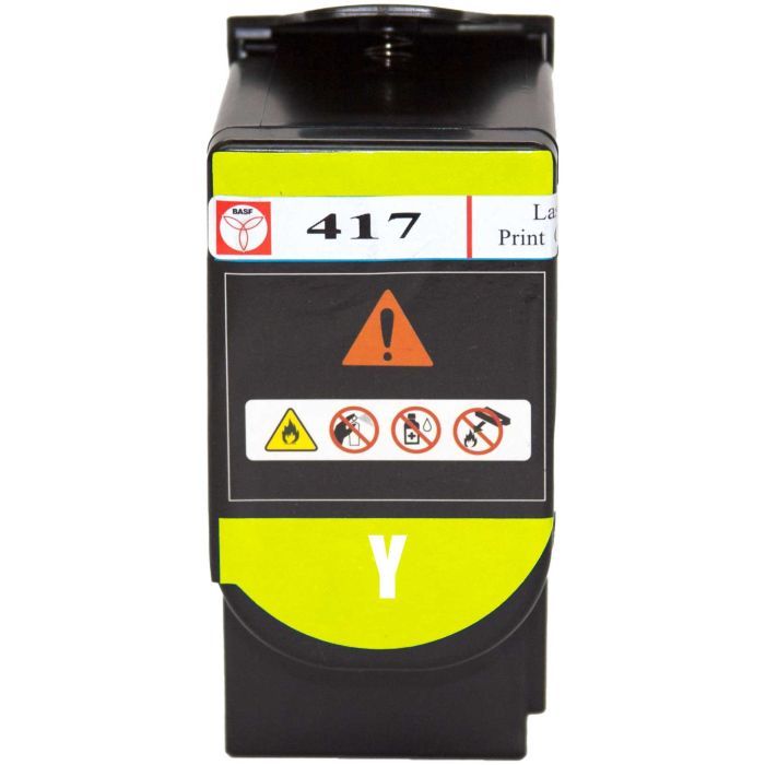 Тонер-картридж BASF Lexmark CS417dn 71B0H40 Yellow (BASF-KT-71B0H40) изображение 2