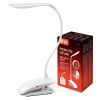 Настільна лампа ColorWay LED Flexible & Clip з вбудованим акумулятором 500mAh (CW-DL04FCB-W)
